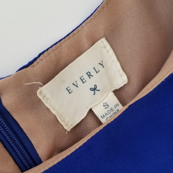 Everly Women's Blue Dress Long Sleeve, Size Small - Picture 3 of 8